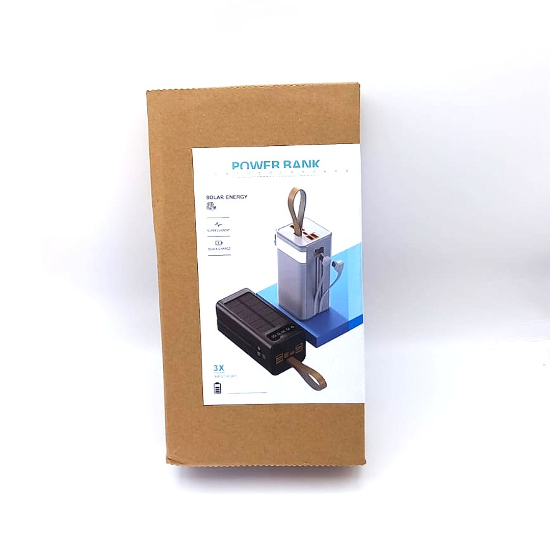 Power Bank Solar 20000mAh | USB + Pantalla LED + Carga Solar 11