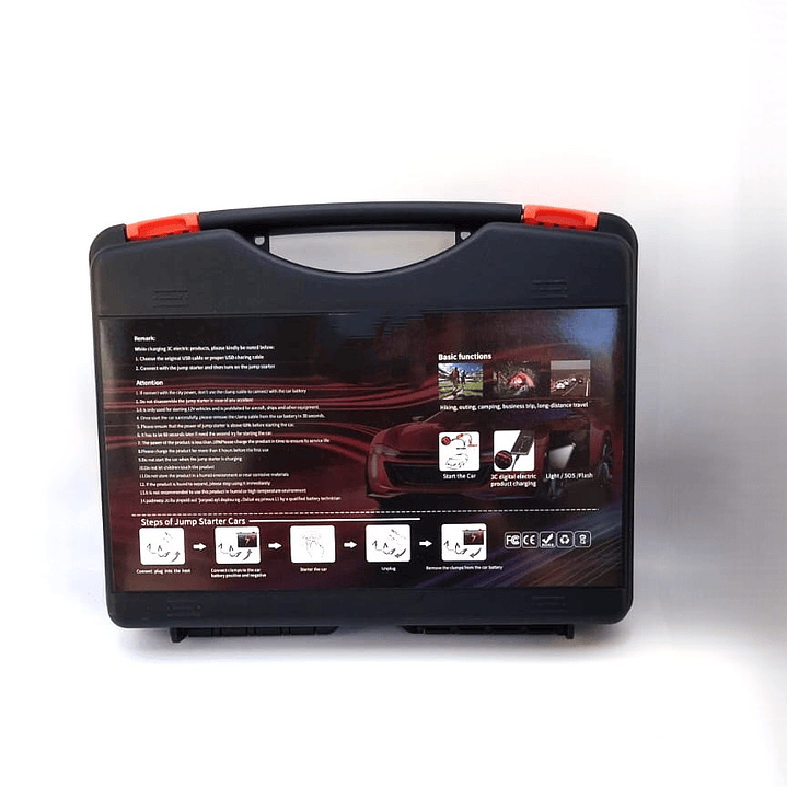 Kit de partida para auto Multifunción | Arranque Auto + Power Bank + Linterna LED 9
