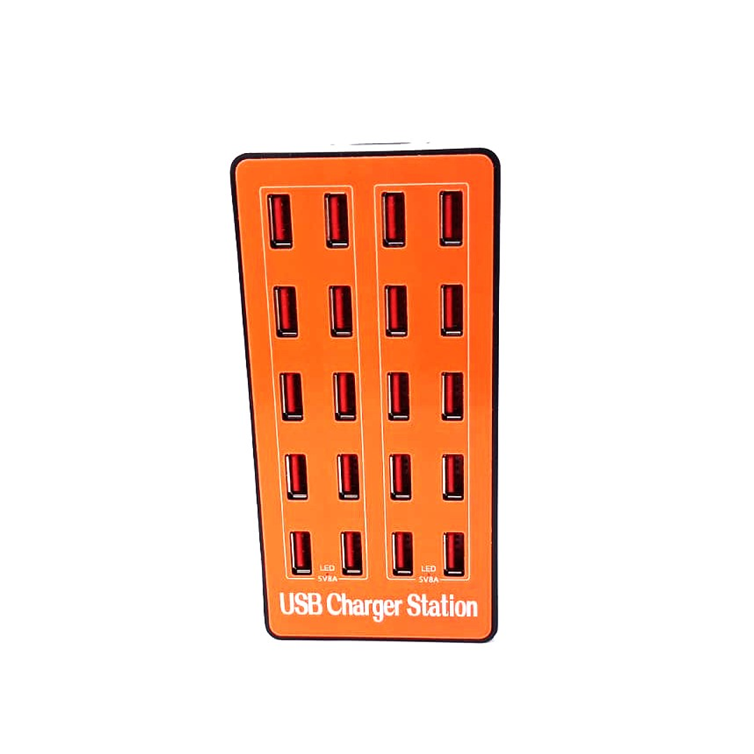 Cargador USB Inteligente 20 Puertos | Modelo A5 | Carga Rápida + Protección Total 4