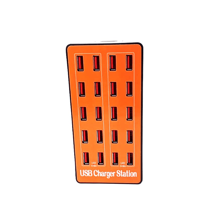 Cargador USB Inteligente 20 Puertos | Modelo A5 | Carga Rápida + Protección Total 4