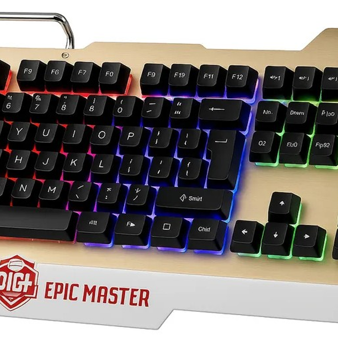 Teclado Gamer DGX EPIC MASTER | RGB + Metálico + Ergonómico 4