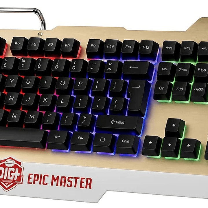 Teclado Gamer DGX EPIC MASTER | RGB + Metálico + Ergonómico 4