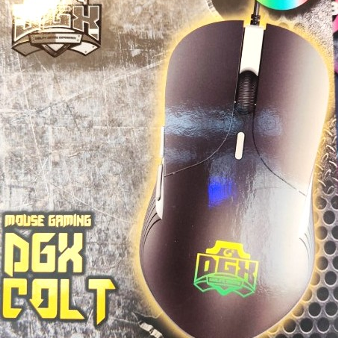 Mouse Gamer DGX COLT | LED 7 Colores + DPI Ajustable + Diseño Ergonómico 6