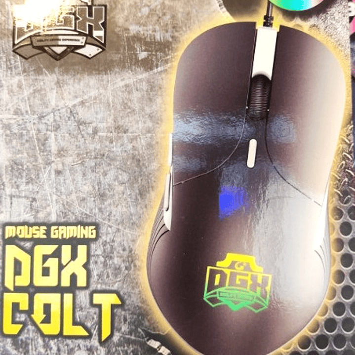 Mouse Gamer DGX COLT | LED 7 Colores + DPI Ajustable + Diseño Ergonómico 6
