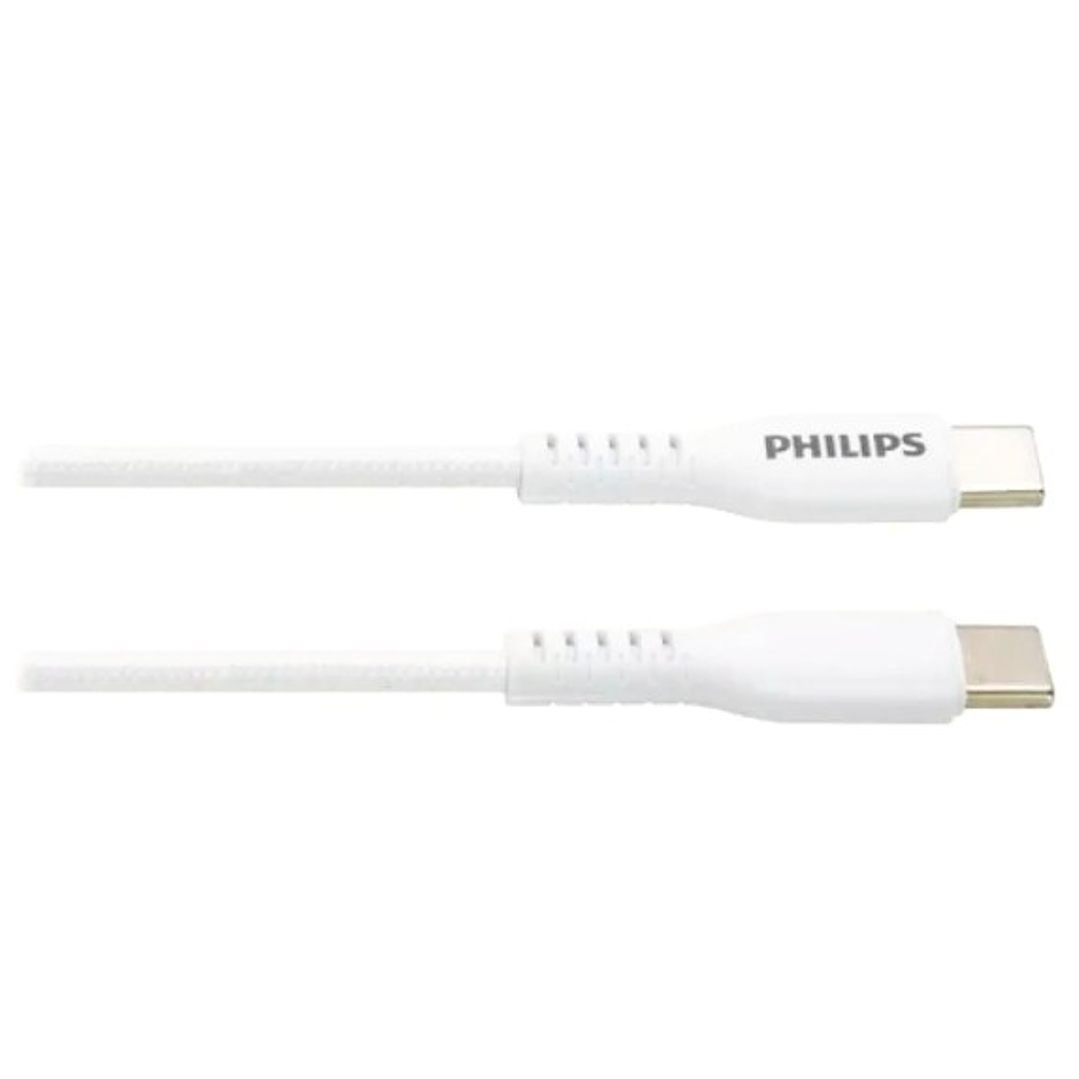 Cable Philips USB-C a USB-A 1.2m | Carga y Sincronización Rápida 60W 1