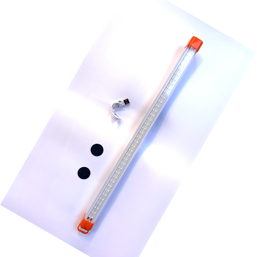 Lámpara Tubo LED Recargable USB | Luz Blanca Portátil con Base Magnética 7