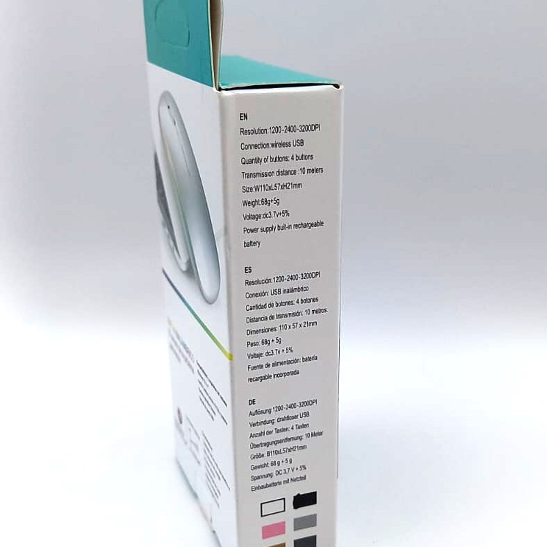 Mouse Inalámbrico YELANDAR LED8 | 2.4GHz + 3200 DPI + Recargable RGB 10