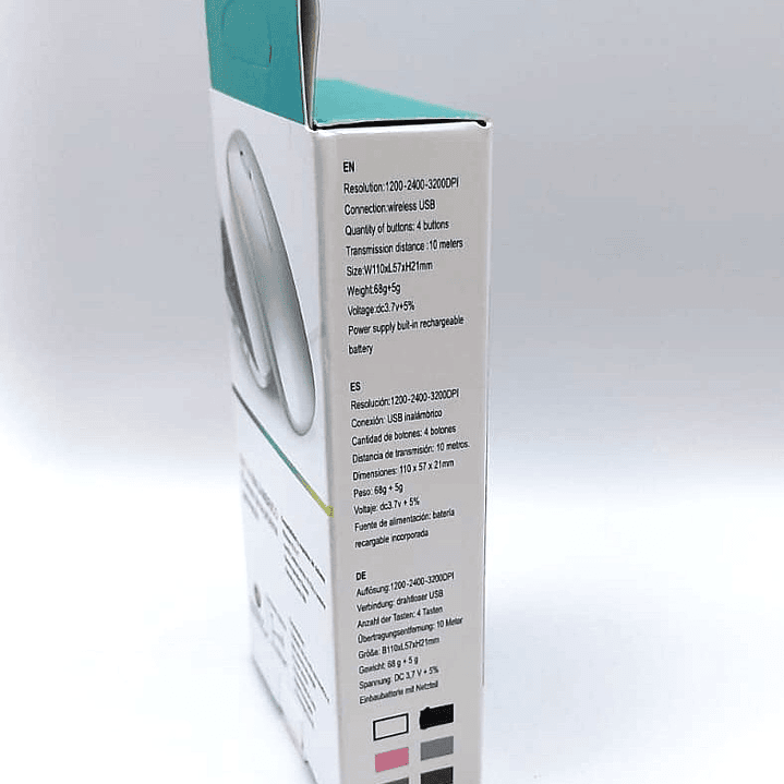 Mouse Inalámbrico YELANDAR LED8 | 2.4GHz + 3200 DPI + Recargable RGB 10