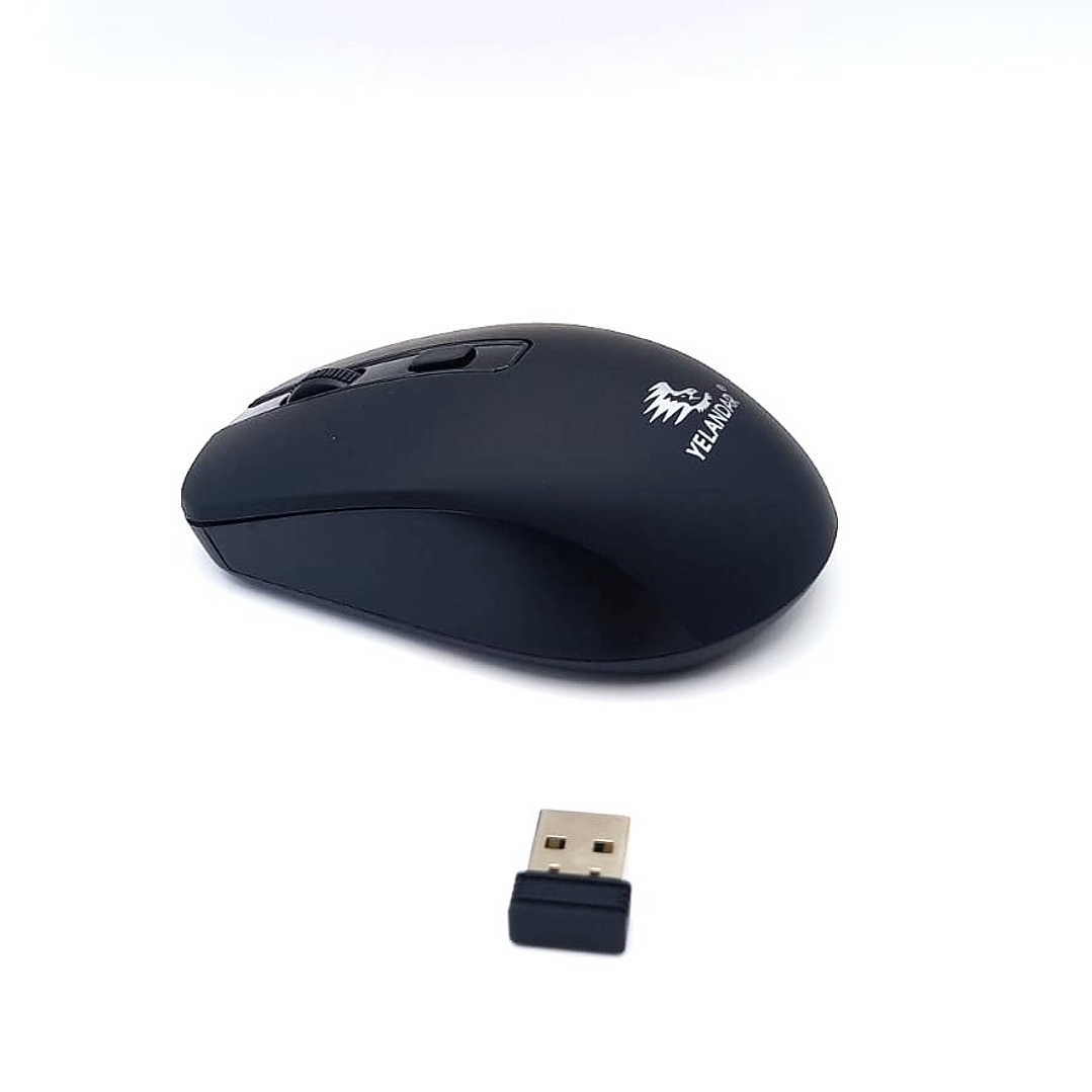 Mouse Inalámbrico YELANDAR® 2.4GHz | Alta Precisión + Diseño Ergonómico + Plug & Play 3