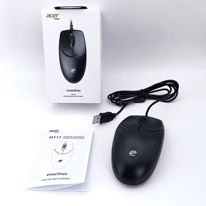 Mouse con Cable Acer eMachines M117 | USB Óptico Preciso + Diseño Ergonómico 7