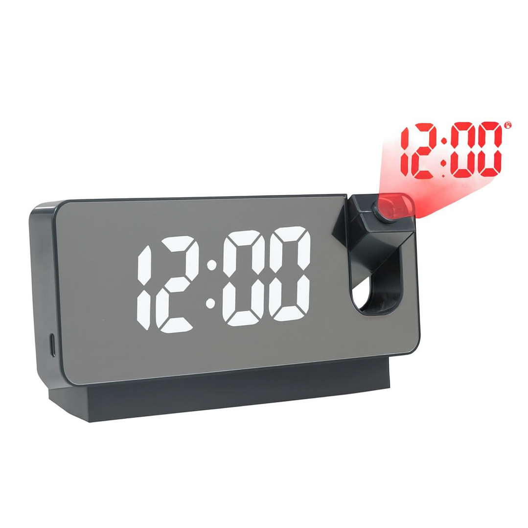 Reloj Digital Proyector S228A | Hora Proyectada + Termómetro + Alarma LED 2