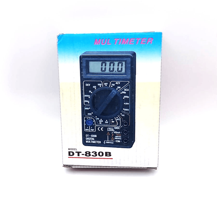 Multímetro Digital DT-830B | Medición Precisa de Voltaje, Corriente y Resistencia 7