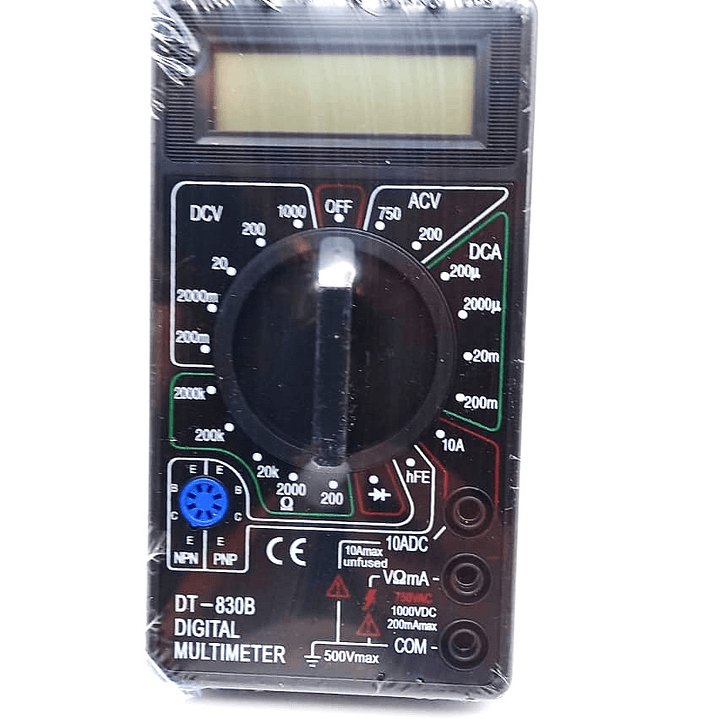 Multímetro Digital DT-830B | Medición Precisa de Voltaje, Corriente y Resistencia 5