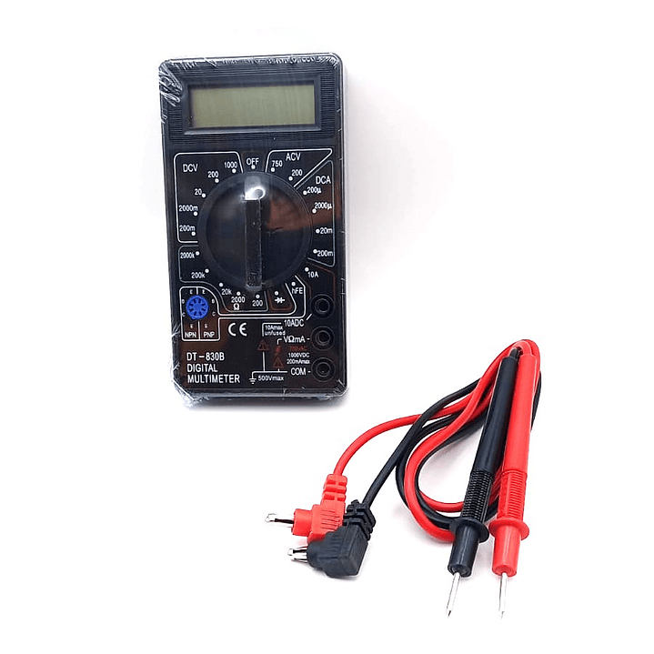 Multímetro Digital DT-830B | Medición Precisa de Voltaje, Corriente y Resistencia 3