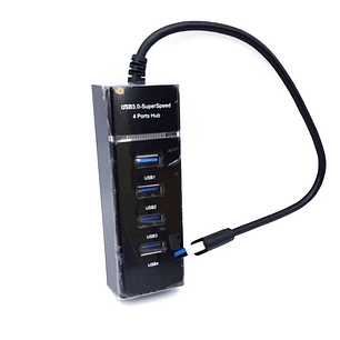 Hub USB 3.0 4 Puertos Modelo 303 | SuperSpeed 5Gbps + Plug & Play