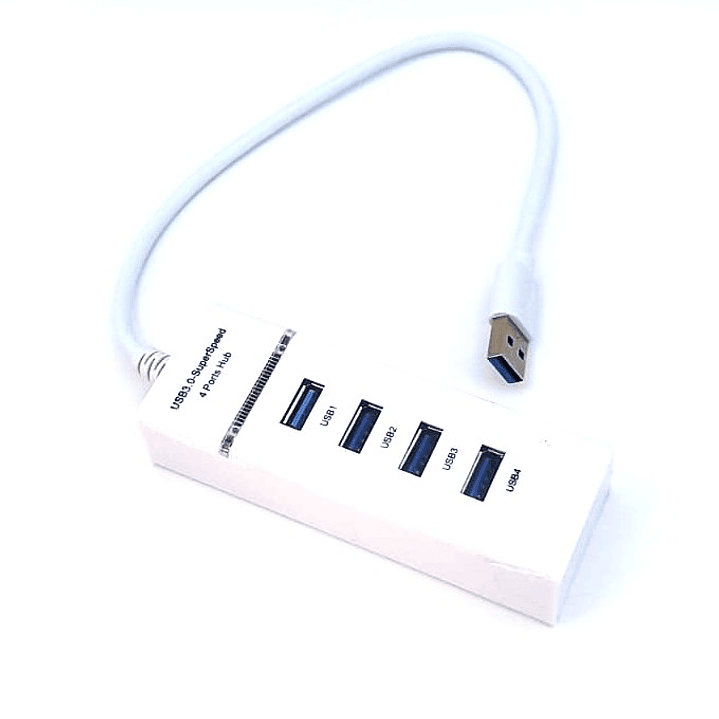 Hub USB 3.0 4 Puertos Modelo 303 | SuperSpeed 5Gbps + Plug & Play 2