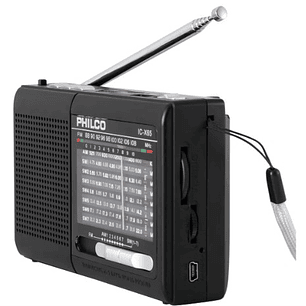 Radio Portátil PHILCO IC-X65 | Bluetooth + USB + MicroSD + FM/AM/SW1–7 + Recargable