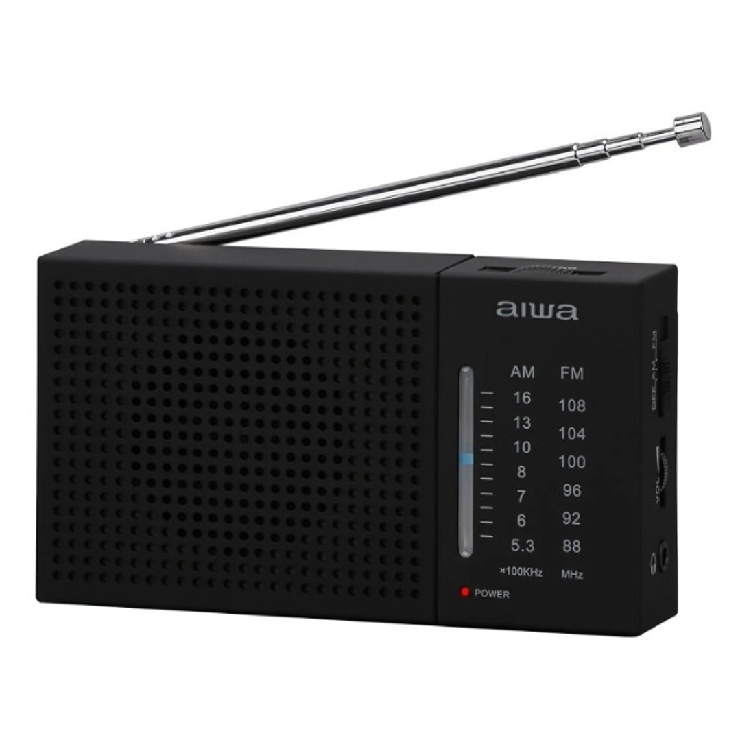 Radio Portátil AIWA AM/FM | Diseño Clásico + Antena Telescópica + Entrada Audífonos 1