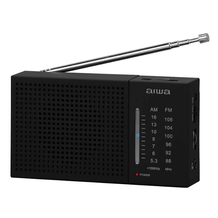 Radio Portátil AIWA AM/FM | Diseño Clásico + Antena Telescópica + Entrada Audífonos 1