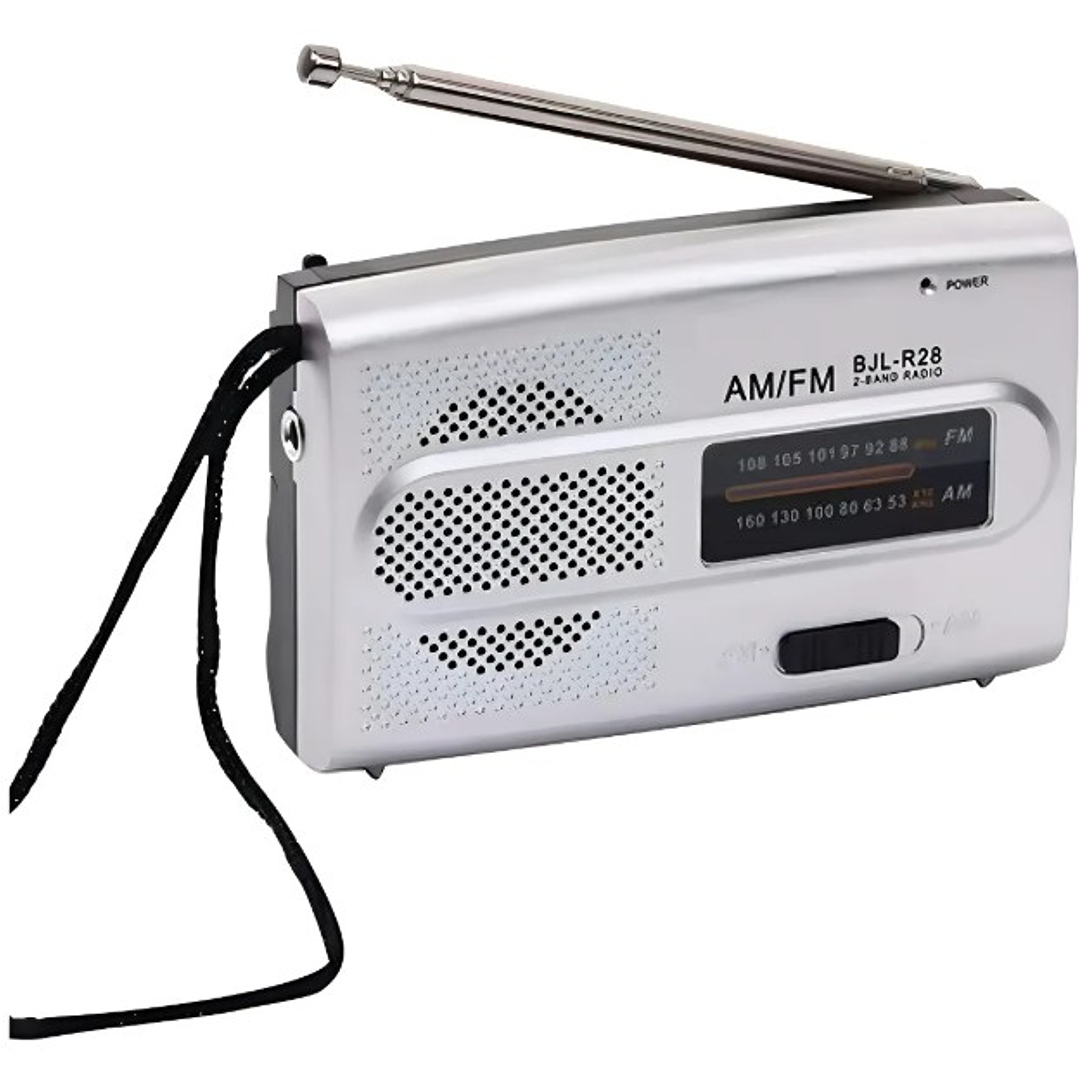 Radio Portátil BAIJIALI BJL-R28 | AM/FM + Diseño Slim + Pilas AA + Audífonos 1