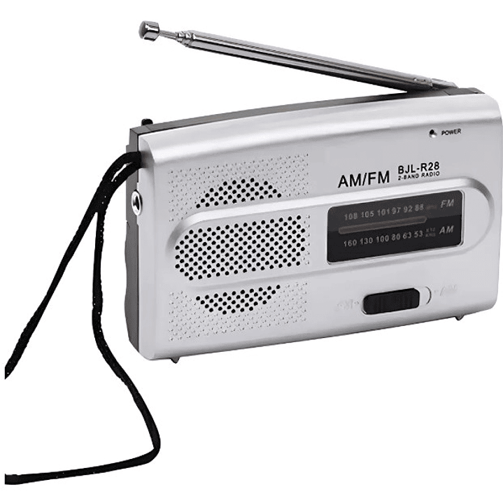 Radio Portátil BAIJIALI BJL-R28 | AM/FM + Diseño Slim + Pilas AA + Audífonos 1
