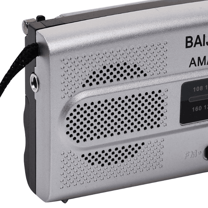 Radio Portátil BAIJIALI BJL-R28 | AM/FM + Diseño Slim + Pilas AA + Audífonos 4