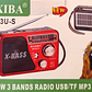 Radio Portátil WAXIBA XB-523U-S | AM/FM/SW + USB/TF + X-BASS + Solar + Recargable - Miniatura 6