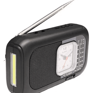 Radio Portátil MediaMake IRM-13483 | AM/FM/SW + Reloj + USB/TF + Linterna + Recargable