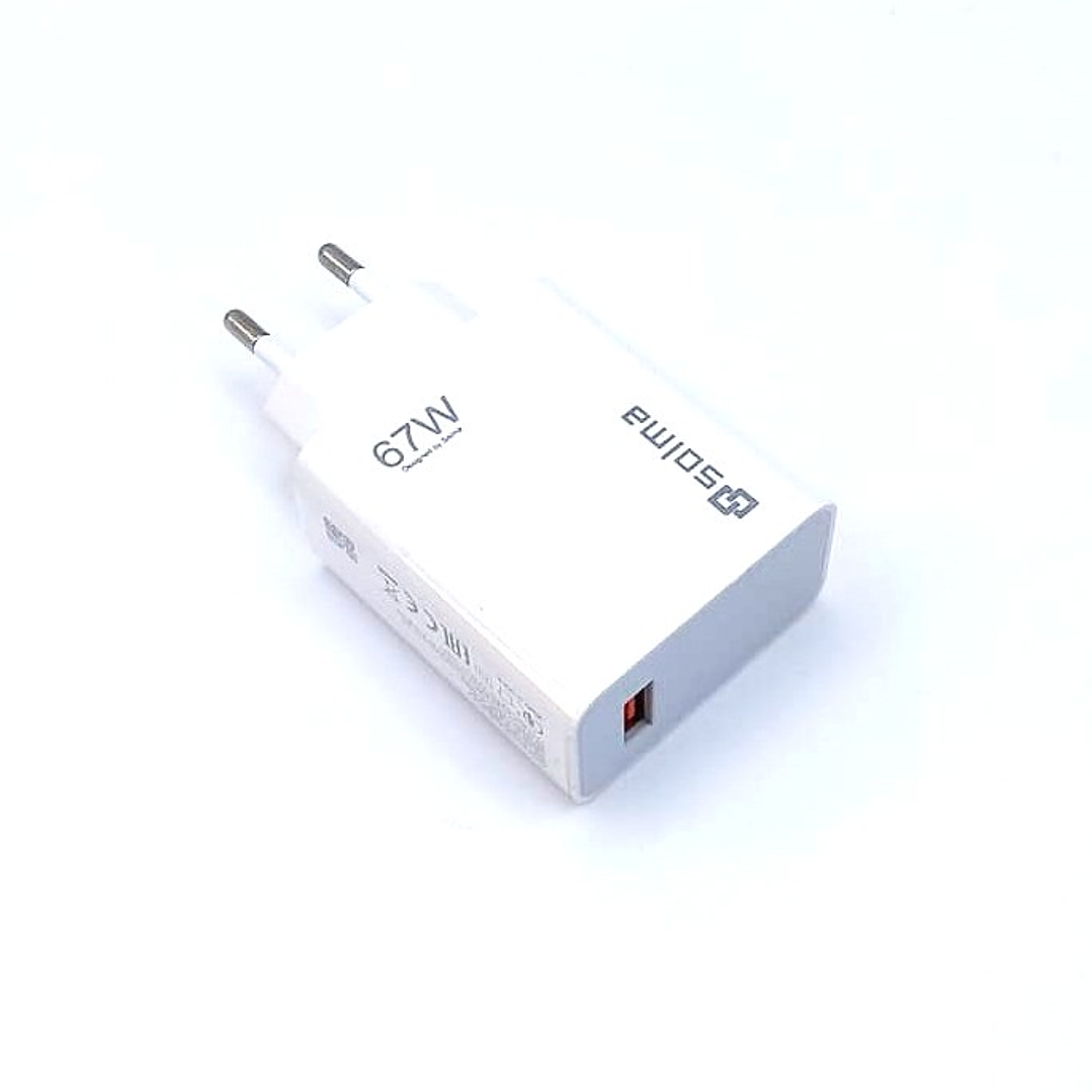 Cargador Rápido SOLMA 67W | USB-C + Cable Tipo-C + Multidispositivo 2