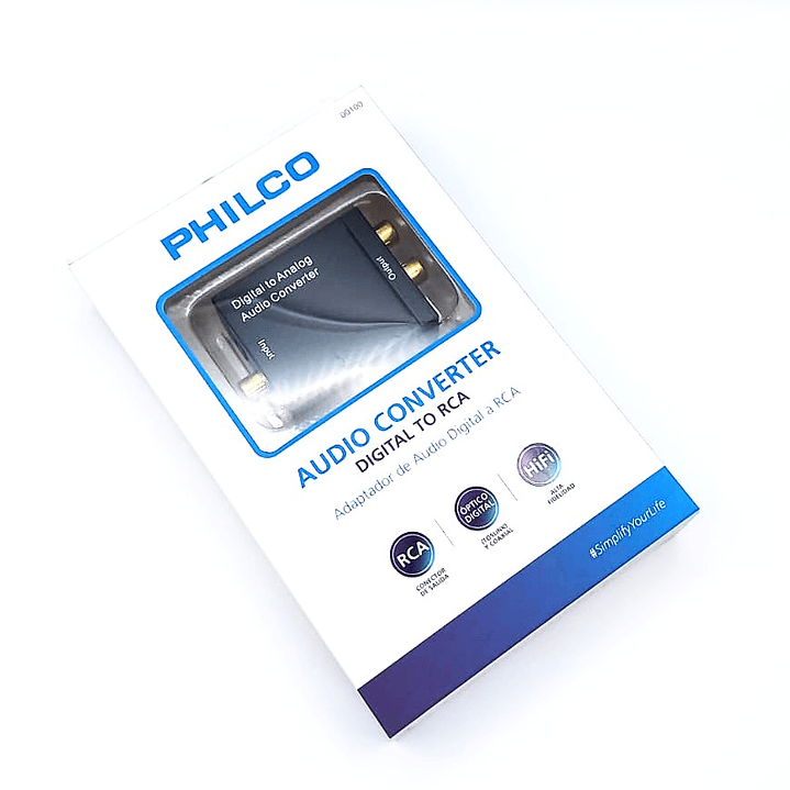 Adaptador de Audio Digital a RCA PHILCO | Óptico + Coaxial + HiFi + 192KHz 7