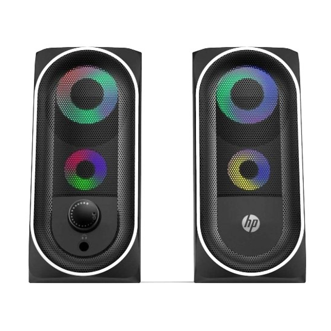 Parlantes HP DHE-6001 | LED RGB + USB + Sonido Estéreo + Control de Volumen 2