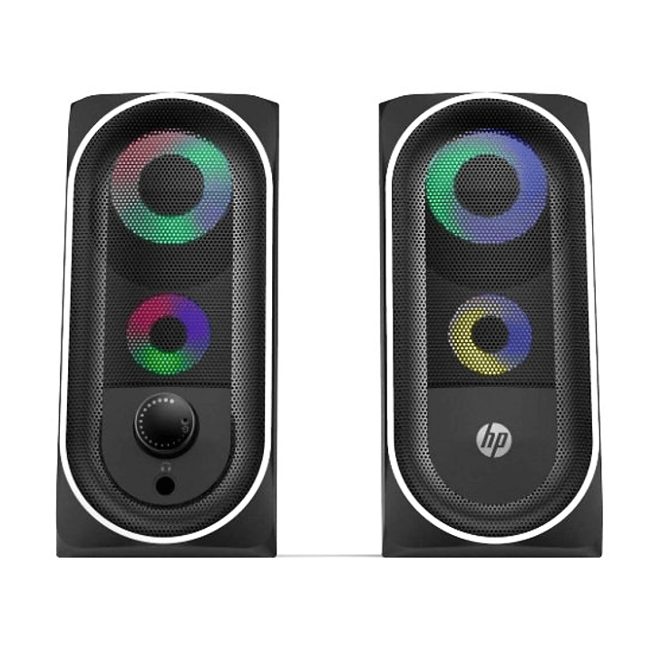 Parlantes HP DHE-6001 | LED RGB + USB + Sonido Estéreo + Control de Volumen 2