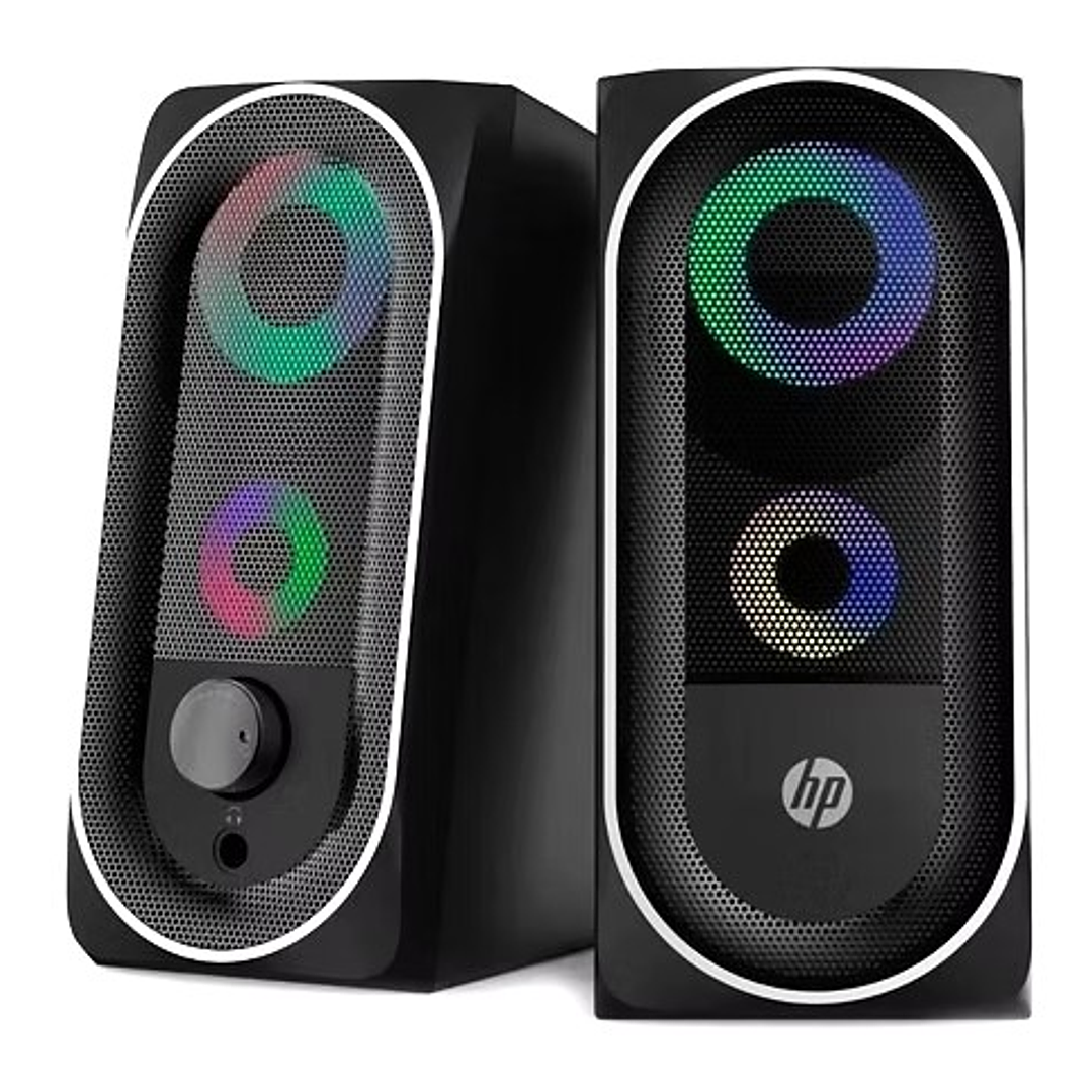 Parlantes HP DHE-6001 | LED RGB + USB + Sonido Estéreo + Control de Volumen 3