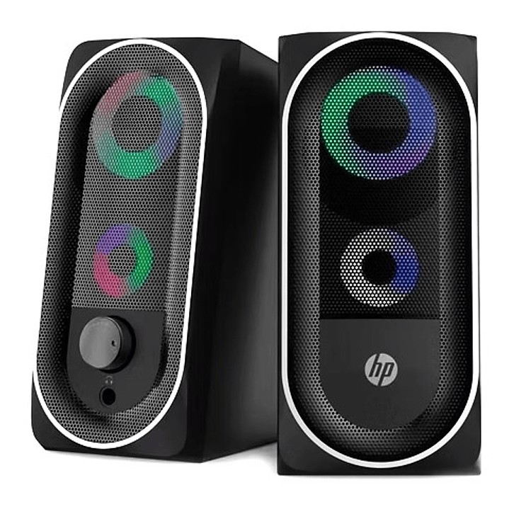 Parlantes HP DHE-6001 | LED RGB + USB + Sonido Estéreo + Control de Volumen 3
