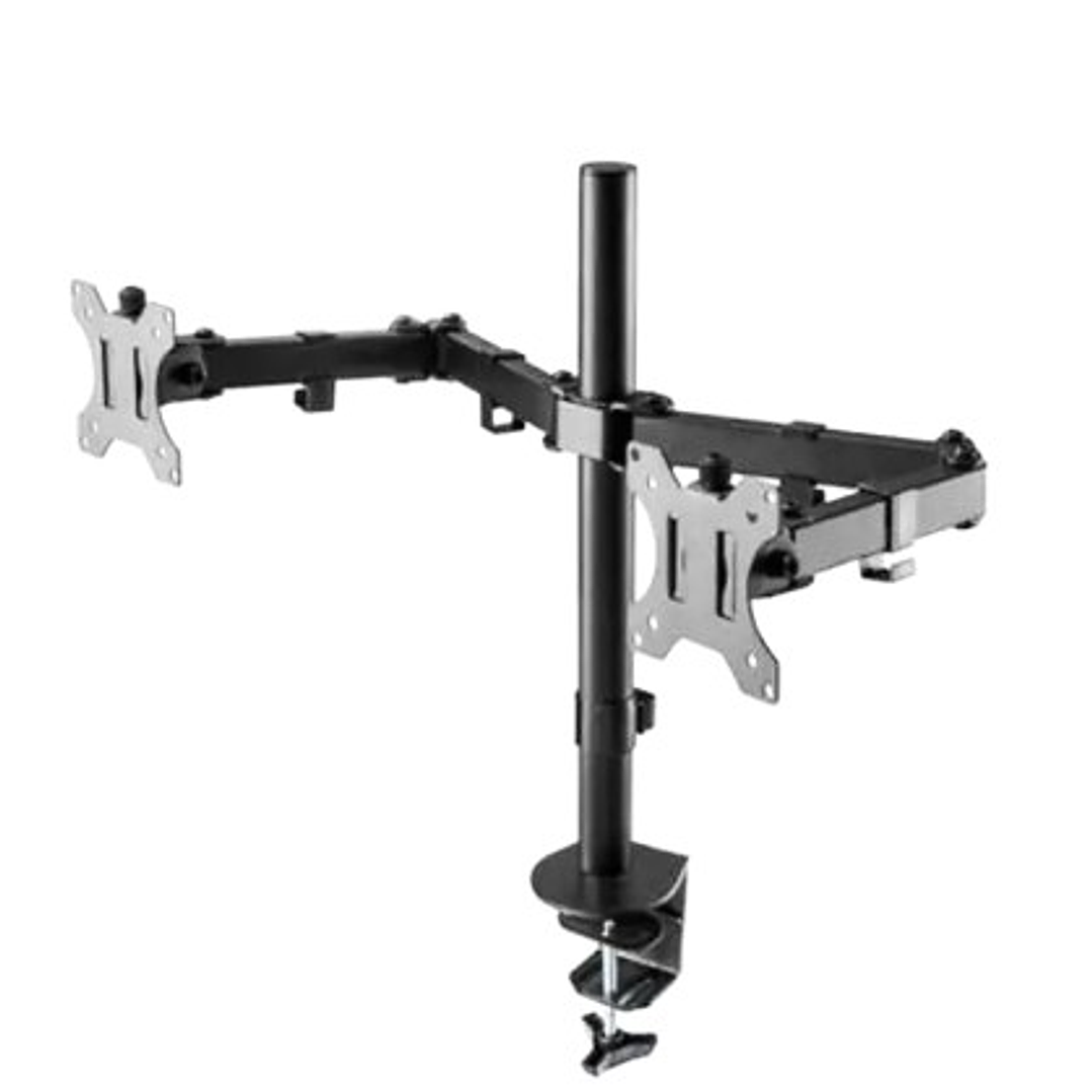 Soporte Doble PHILCO para Monitores | Brazo Articulado + Fijación Escritorio + VESA Universal 1