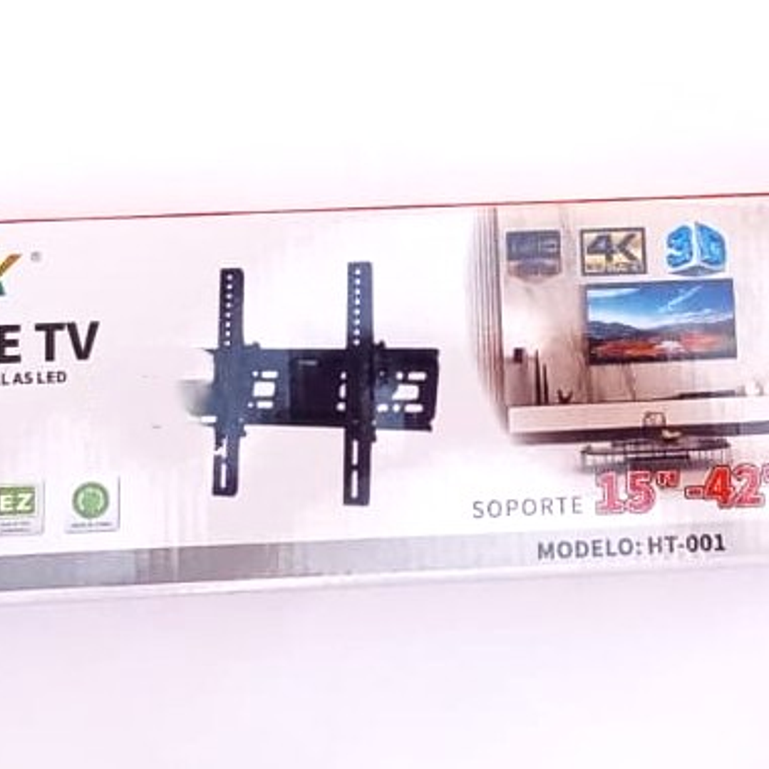Soporte Fijo STAR-X HT-001 para TV LED/LCD | 15” a 42” Fijo + VESA Universal + Instalación Rápida 8