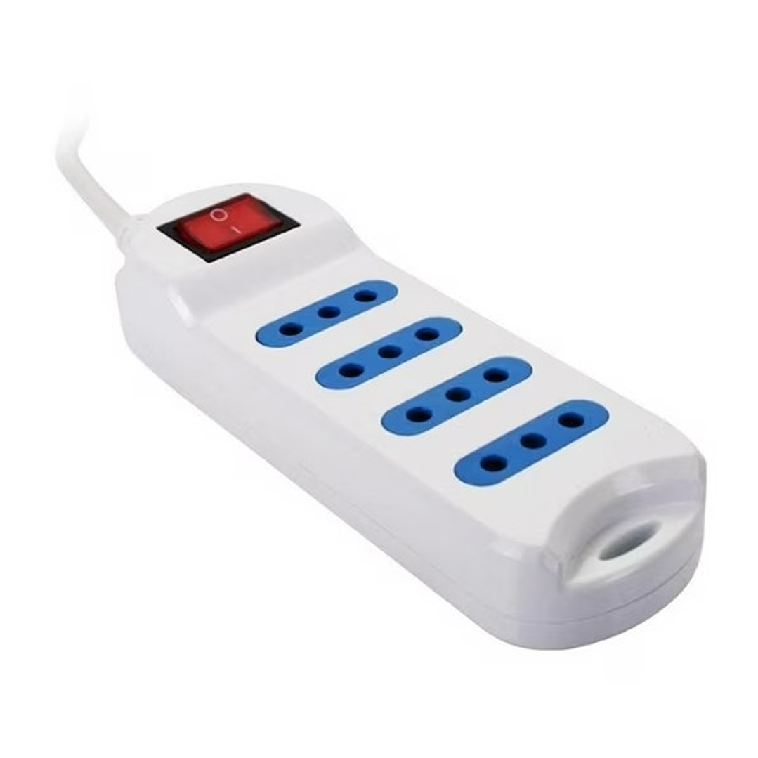 Alargador  PHILCO 4 Enchufes | Interruptor + Cable 3 Metros + Diseño Compacto + Tipo L 2