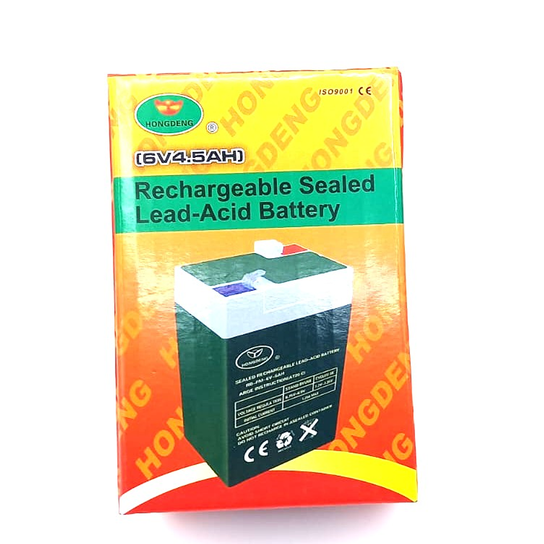 Batería Sellada 6V 4.5Ah | Recargable Plomo Ácido + Uso General + Alta Durabilidad 4