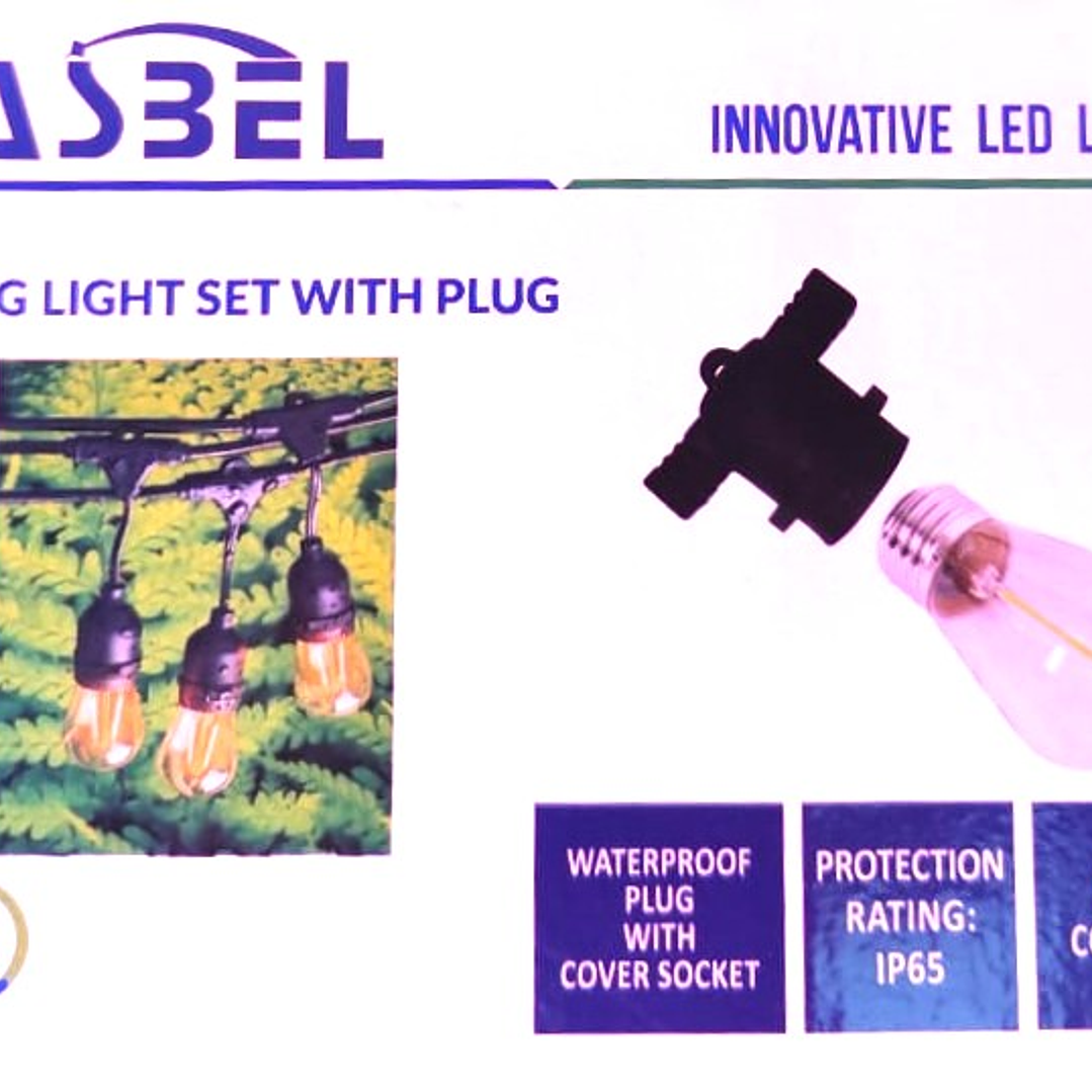 Guirnalda Solar LED TASBEL 10 Metros | 10 Ampolletas Vintage + IP65 + Exterior 4