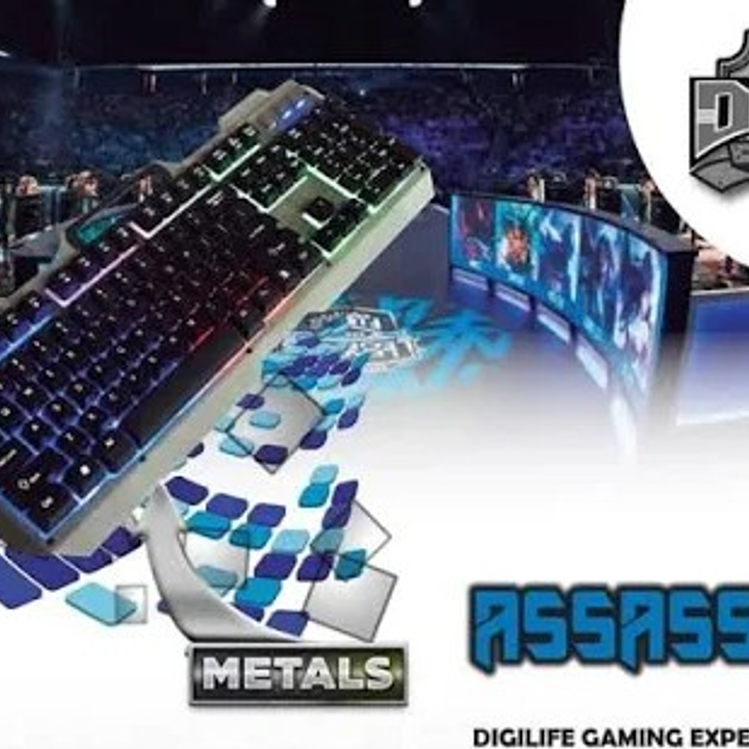 Teclado Gamer DGX ASSASSIN RGB | Retroiluminado + Macro + Diseño Pro 7
