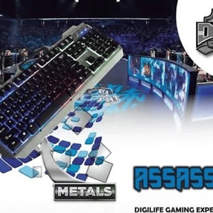 Teclado Gamer DGX ASSASSIN RGB | Retroiluminado + Macro + Diseño Pro 7