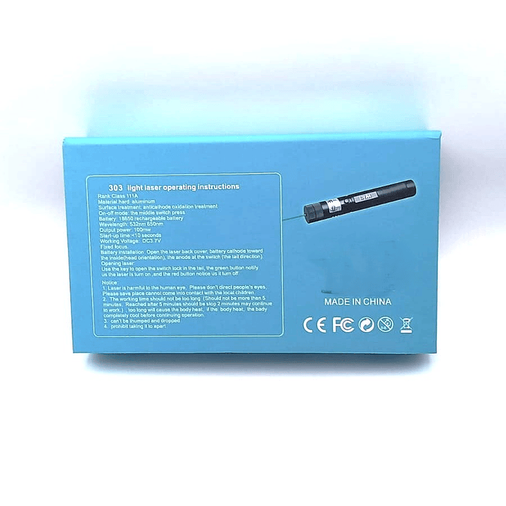 Puntero Láser Verde  | Alta Potencia + Recargable + Seguridad + Profesional 7