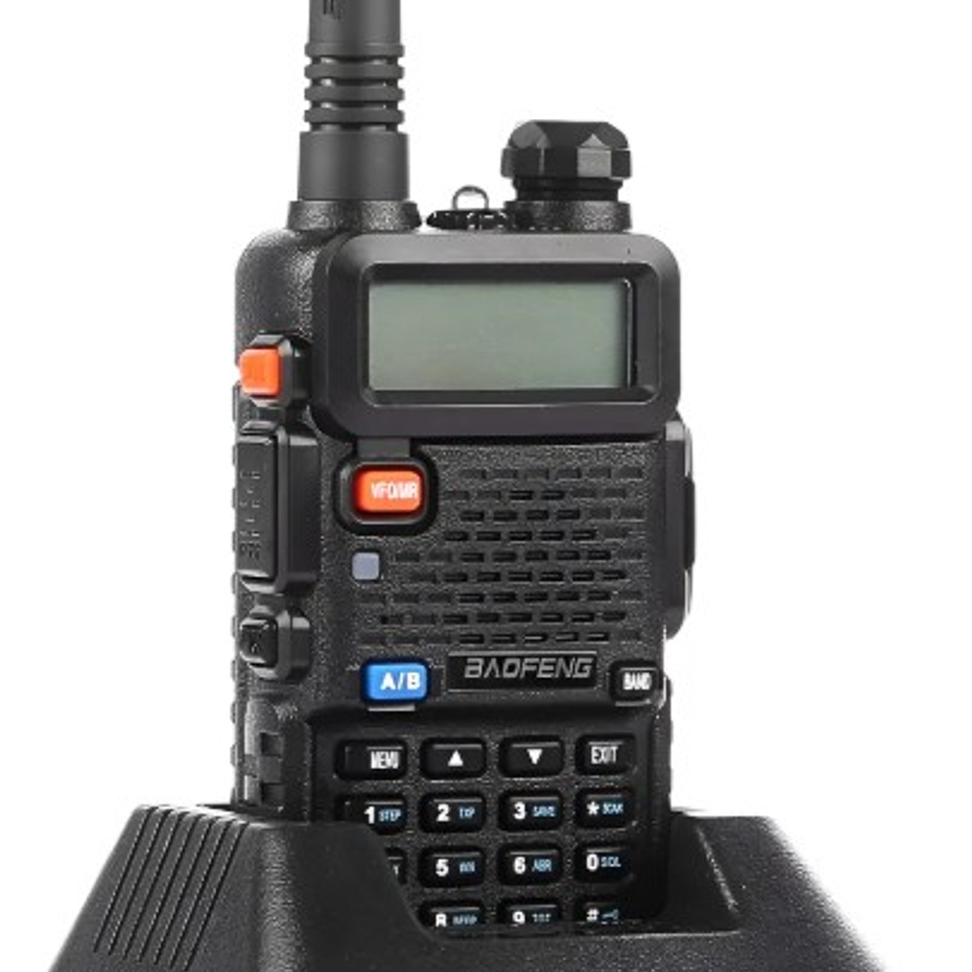 Radio Baofeng UV-5R Dual Band | VHF/UHF + 128 Canales + Batería 1800mAh + Kit Completo 3