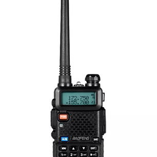 Radio Baofeng UV-5R Dual Band | VHF/UHF + 128 Canales + Batería 1800mAh + Kit Completo