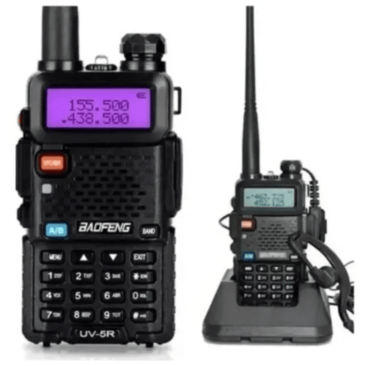 Radio Baofeng UV-5R Dual Band | VHF/UHF + 128 Canales + Batería 1800mAh + Kit Completo 4