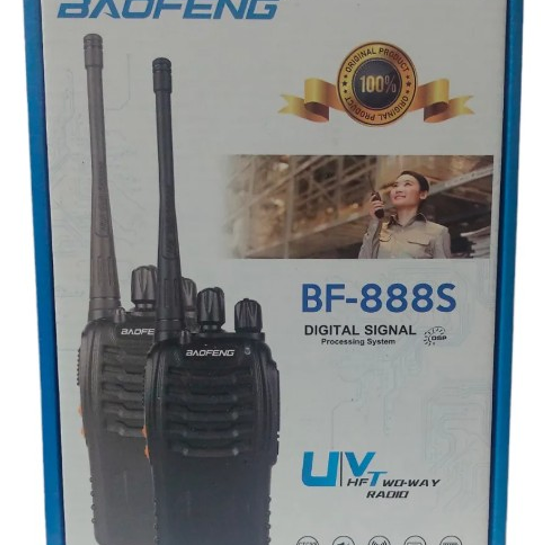 Set de Radios Baofeng BF-888S | 2 Walkie Talkies UHF + Cargadores + Auriculares + 16 Canales 6