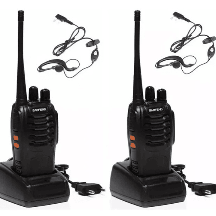 Set de Radios Baofeng BF-888S | 2 Walkie Talkies UHF + Cargadores + Auriculares + 16 Canales 2