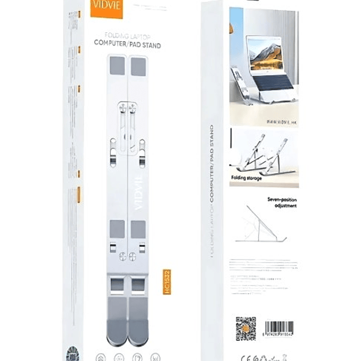 Soporte Plegable VIDVIE HC1532 para Laptop y Tablet | Ajustable + Portátil + Ergonómico 6
