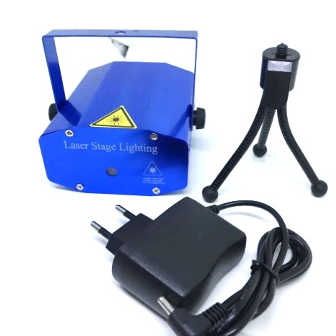 Mini Proyector Láser para Fiestas | Luz Rítmica + Sensor de Sonido + Control de Motor + Trípode 2