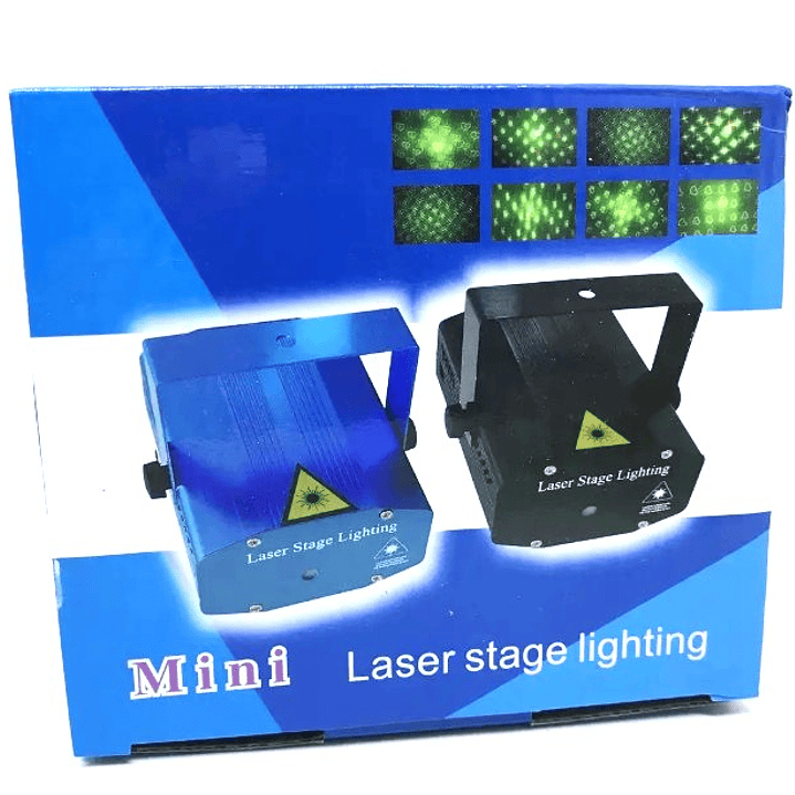 Mini Proyector Láser para Fiestas | Luz Rítmica + Sensor de Sonido + Control de Motor + Trípode 4